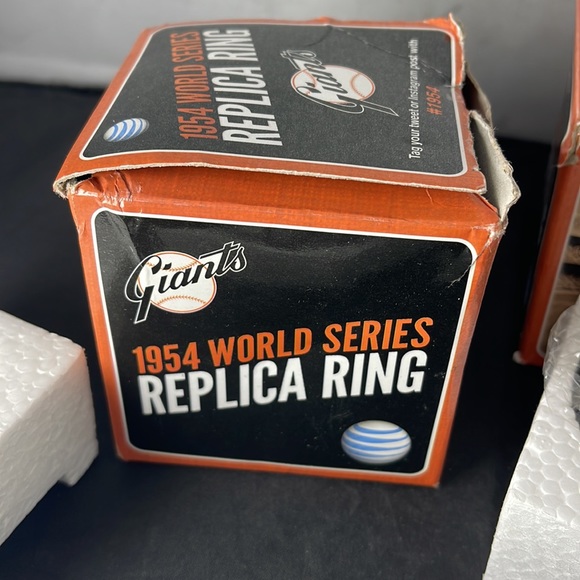 San Francisco Giants 1954 World Series replica ring lot of 2 - Picture 8 of 9